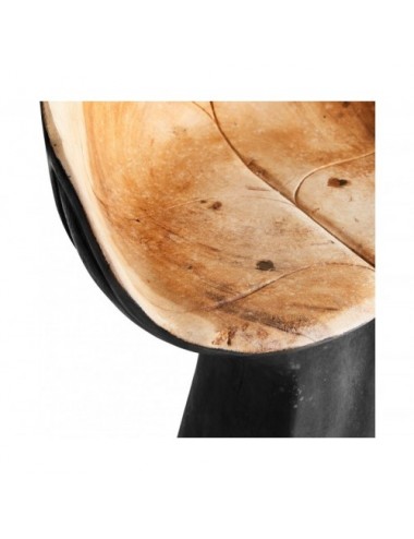 Taburete Hoja Madera Suar 50x50x108 Estilo Étnico - 5