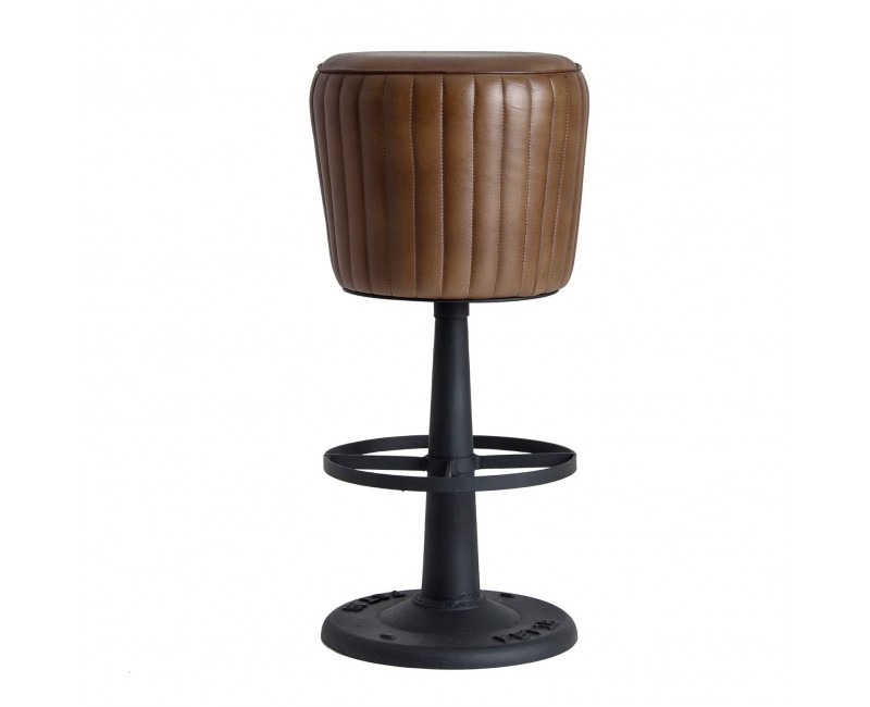 Taburete Seney Hierro 37x37x79 Estilo Vintage - 1