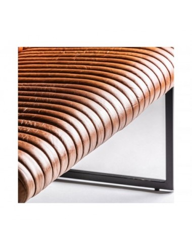 Sofá Bar Chadron Piel De Búfalo 124x62x92 Estilo Vintage - 6