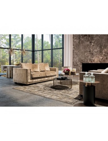 Mesa Comedor Lezey Mármol 200x100x76 Estilo Art Deco - 9