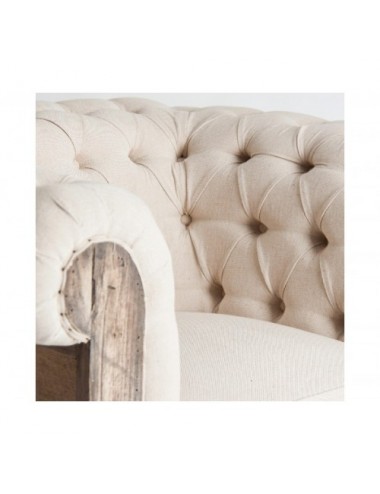 Sillón Gore Madera Tropical 113x90x80 Estilo Vintage - 5