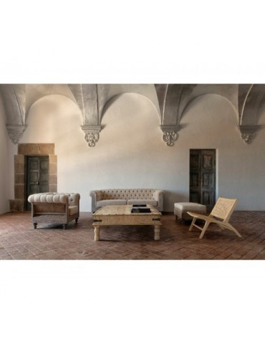 Sillón Gore Madera Tropical 113x90x80 Estilo Vintage - 9