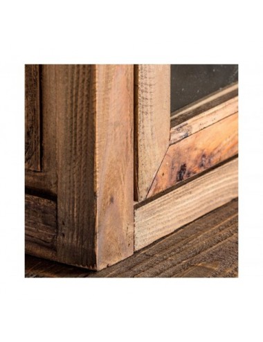 Vitrina Modular Ikast Madera De Pino Reciclado 168x45x160 Estilo Industrial - 4