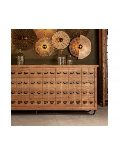 Barra De Bar Joutel Madera De Pino Reciclado 250x73x103 Estilo Industrial - 8