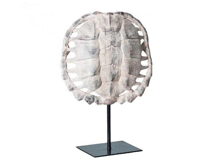 Escultura Caparazón Tortuga Resina 21x10x30 Estilo Nórdico - 1