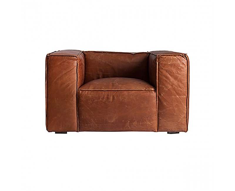 Sillón Kurza Madera De Abeto 118x98x68 Estilo Vintage - 1