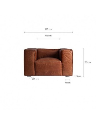 Sillón Kurza Madera De Abeto 118x98x68 Estilo Vintage - 6