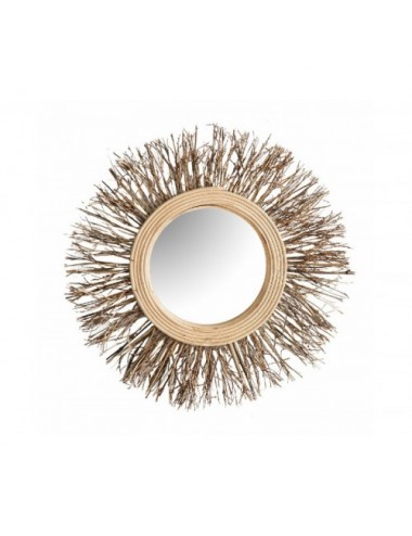 Espejo Kail Bambú 33x5x33 Estilo Étnico - 1