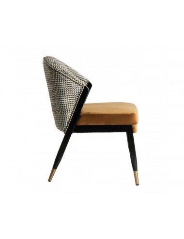 Silla Brillon Terciopelo 56x70x85 Estilo Contemporáneo - 3