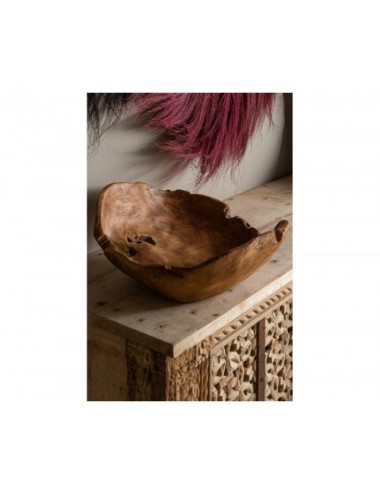 Centro De Mesa Taskent Madera Tropical 50x50x10 Estilo Étnico - 4