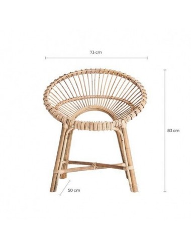 Sillón Chilaw Ratán 74x61x85 Estilo Contemporáneo - 6