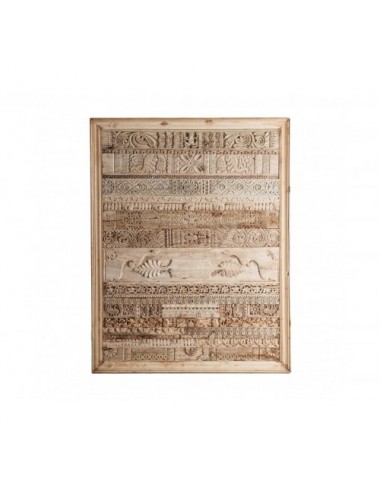 Panel Decorativo Askale Madera De Teka 120x6x160 Estilo Oriental - 1