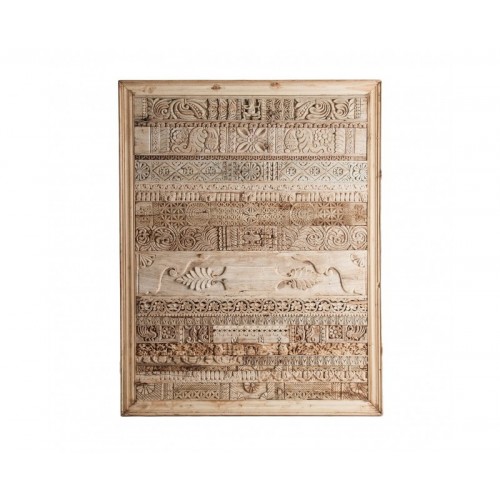 Panel Decorativo Askale Madera De Teka 120x6x160 Estilo Oriental - 1