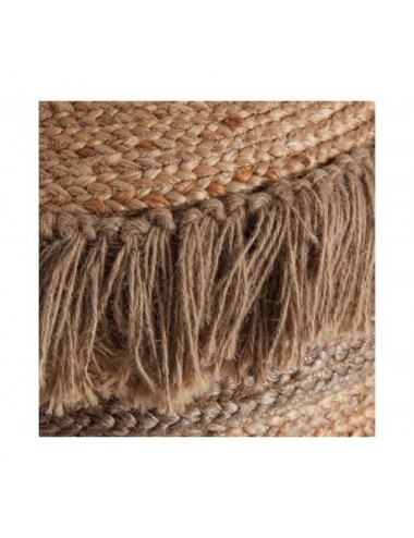 Puff Tassarolo Yute 43x43x45 Estilo Vintage - 3
