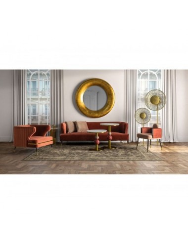 Mesa Auxiliar Coen Acero 50x50x55 Estilo Contemporáneo - 3