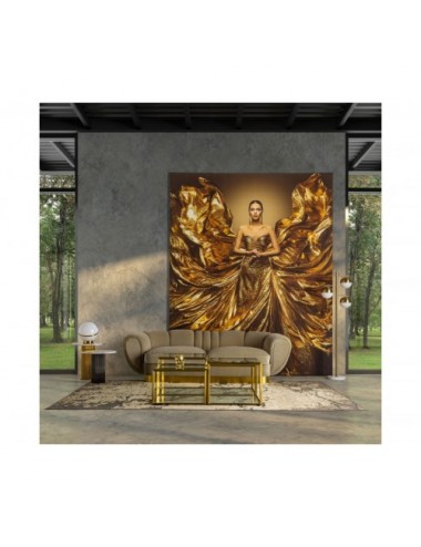 Mesa Auxiliar Coen Acero 50x50x55 Estilo Contemporáneo - 4