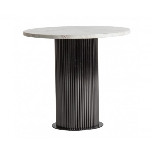 Mesa Auxiliar Coen Mármol Sintético 50x50x47 Estilo Contemporáneo - 1