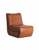 Sillón Almstock Cuero 59x81x72 Estilo Vintage - 1