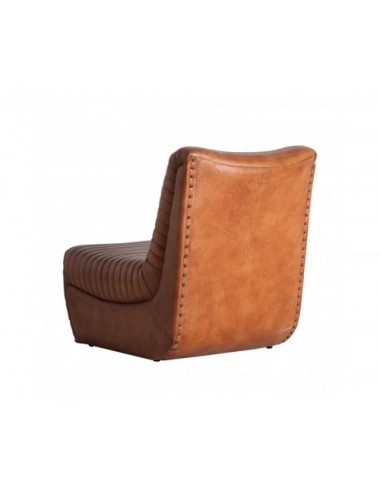 Sillón Almstock Cuero 59x81x72 Estilo Vintage - 4
