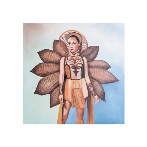 Lienzo Olivia Lienzo 140x4x140 Estilo Contemporáneo - 1