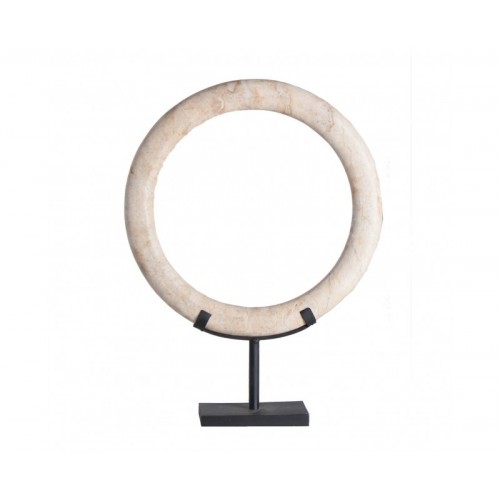 Figura Decorativa Mármol 30x10x43 Estilo Oriental - 1