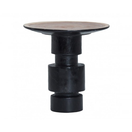 Mesa Auxiliar Sauris Madera Tropical 48x48x50 Estilo Rústico - 1