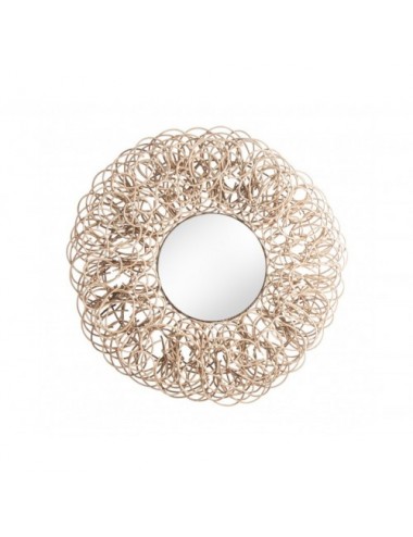 Espejo Lezbur Ratán 150x6x150 Estilo Boho - 1