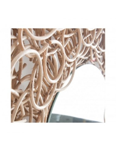 Espejo Lezbur Ratán 150x6x150 Estilo Boho - 1