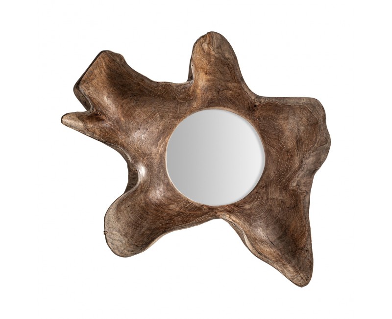 Espejo Urama Madera Suar 52x13x60 Estilo Étnico - 1