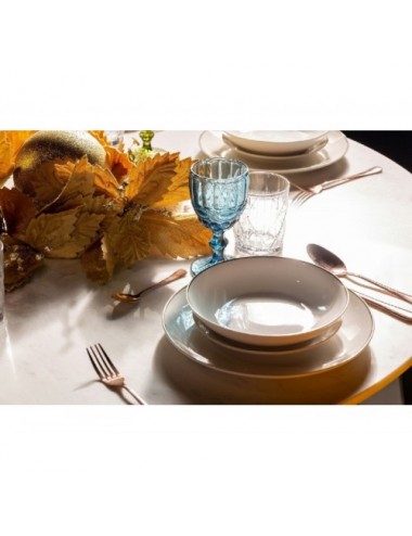 Vajilla Greg J 18 Porcelana 26x26x3 19x19x2 20x20x4 Estilo Art Deco - 3