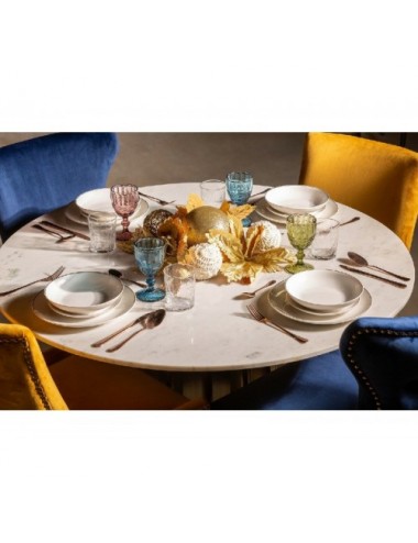 Vajilla Greg J 18 Porcelana 26x26x3 19x19x2 20x20x4 Estilo Art Deco - 4