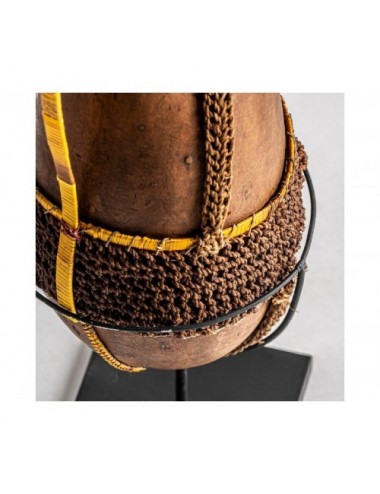 Figura Decorativa Calabaza 14x14x44 Estilo Oriental - 1