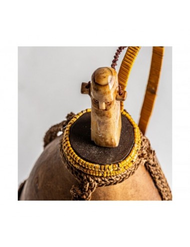 Figura Decorativa Calabaza 14x14x44 Estilo Oriental - 3