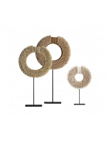 Figura Decorativa Concha 23x10x37 Estilo Étnico - 1