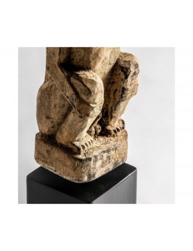 Figura Decorativa Madera De Mango 14x14x67 Estilo Étnico - 4