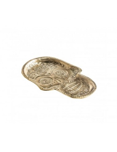 Vacia Bolsillos Calavera Bronce 24x2x33 Estilo Art Deco - 1