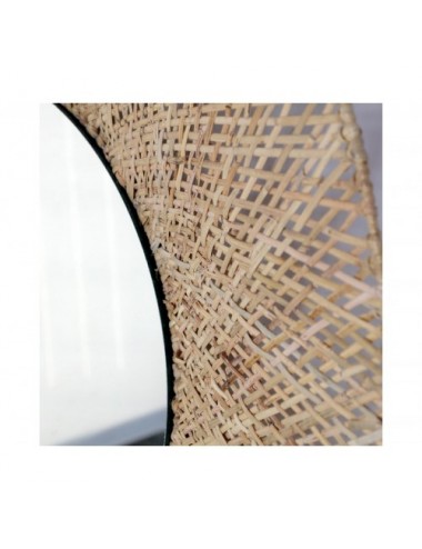 Espejo Bayle Ratán 119x11x120 Estilo Contemporáneo - 3