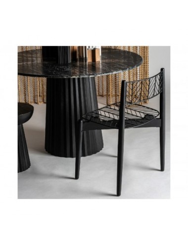 Mesa Comedor Plissé Wood Madera De Mango 122x122x77 Estilo Contemporáneo - 7