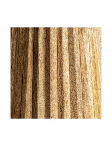 Mesa Auxiliar Plissé Wood Madera De Mango 38x38x48 Estilo Contemporáneo - 3