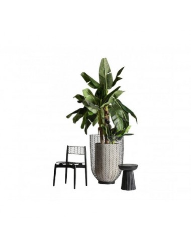 Mesa Auxiliar Plissé Wood Madera De Mango 38x38x48 Estilo Contemporáneo - 8