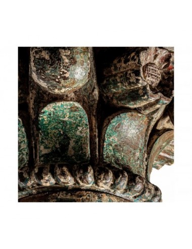 Columna Gelhe Madera De Teka 34x34x283 Estilo Étnico - 1