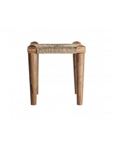 Taburete Kaaji Madera De Mango 41x41x41 Estilo Étnico - 1