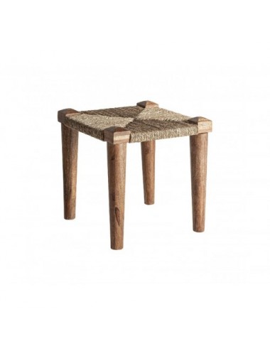 Taburete Kaaji Madera De Mango 41x41x41 Estilo Étnico - 1