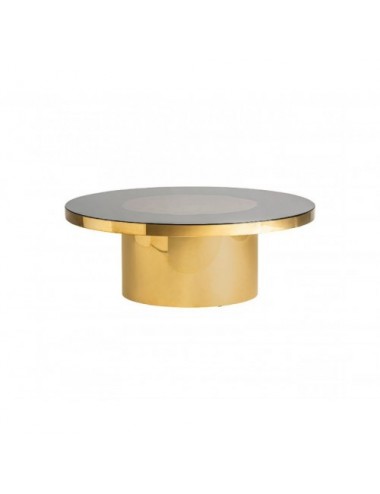 Mesa De Centro Bertrix Acero 110x110x40 Estilo Art Deco - 1