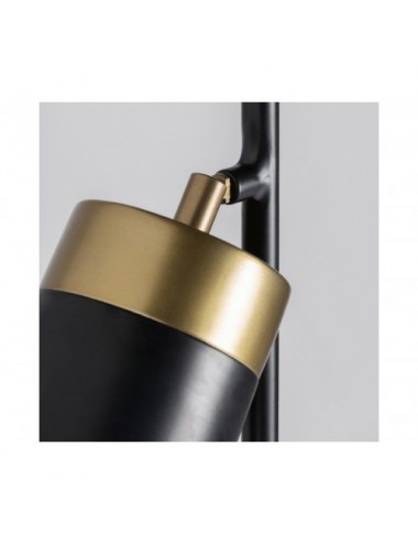 Lámpara De Pie Hierro 42x28x154 Estilo Art Deco - 1