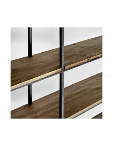 Estanteria Minot Madera De Olmo 180x48x231 Estilo Industrial - 7