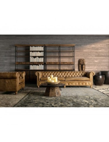 Estanteria Minot Madera De Olmo 180x48x231 Estilo Industrial - 8