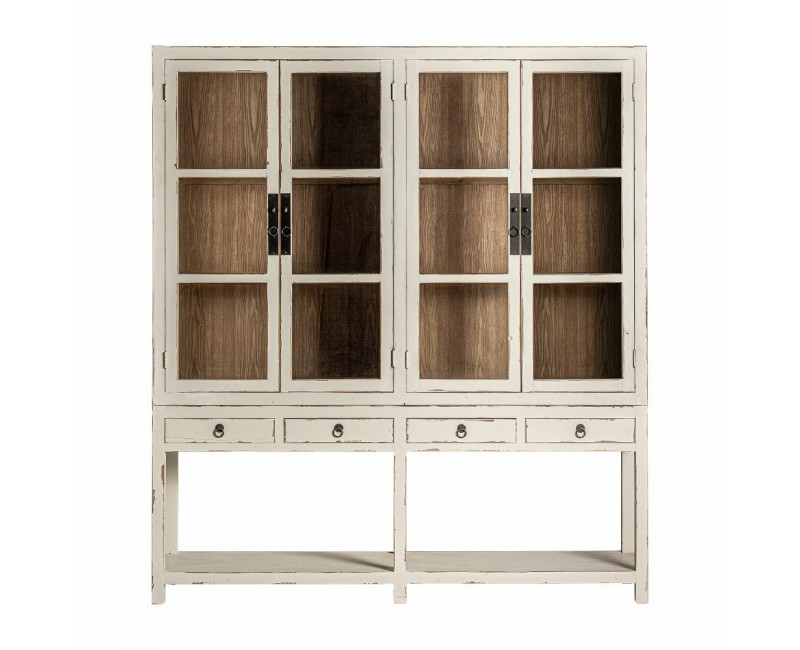 Vitrina Pivka Madera De Olmo 200x45x225 200x45x145 200x45x80 Estilo Provenzal - 1