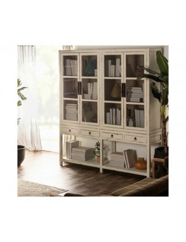 Vitrina Pivka Madera De Olmo 200x45x225 200x45x145 200x45x80 Estilo Provenzal - 9