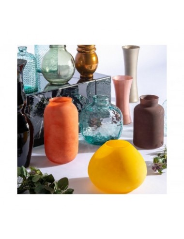 Jarrón Kumi Vidrio 24x24x30 Estilo Vintage - 3